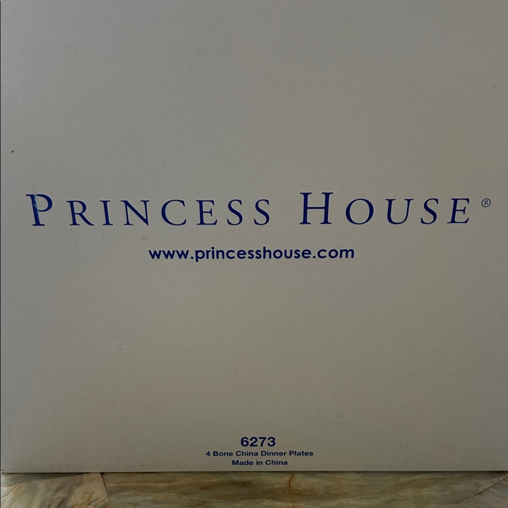 Princess House Blue Bone China Set Of 4